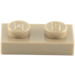 LEGO Dunkel Beige Platte 1 x 2 (3023)