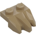 LEGO Dark Tan Plate 1 x 2 with 3 Rock Claws (27261)