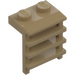 LEGO Donker zandbruin Plaat 1 x 2 met Ladder (4175 / 31593)