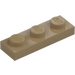 LEGO Mörk Gulbrun Platta 1 x 3 (3623)