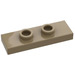 LEGO Dark Tan Plate 1 x 3 with 2 Studs (34103)