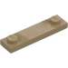 LEGO Tumma beige Levy 1 x 4 jossa Kaksi Nupit uralla (41740)