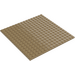 LEGO Dark Tan Plate 16 x 16 with Underside Ribs (91405)