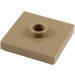 LEGO Dark Tan Plate 2 x 2 with Groove and 1 Center Stud (23893 / 87580)