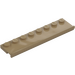 LEGO Dark Tan Plate 2 x 8 with Door Rail (30586)