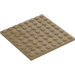 LEGO Dark Tan Plate 8 x 8 (41539 / 42534)