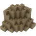 LEGO Dunkel Beige Felsen Panel (23996)