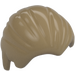 LEGO Dark Tan Short Combed Hair (92081)