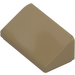 LEGO Beige scuro Pendenza 1 x 2 (31°) (85984)