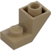 LEGO Tan Foncé Pente 1 x 2 (45°) Inversé avec assiette (2310)