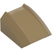 LEGO Dark Tan Slope 1 x 2 x 2 Curved (30602 / 47904)