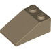 LEGO Dark Tan Slope 2 x 3 (25°) with Rough Surface (3298)