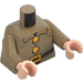 LEGO Dark Tan Sneezy Minifig Torso (973 / 76382)