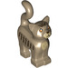 LEGO Dunkel Beige Standing Katze mit Lang Schwanz mit Angry Gesicht und Beige Haar (75864 / 80829)