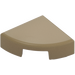 LEGO Dark Tan Tile 1 x 1 Quarter Circle (25269)