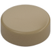 LEGO Dark Tan Tile 1 x 1 Round (98138)