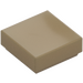 LEGO Dark Tan Tile 1 x 1 with Groove (3070 / 30039)