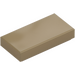 LEGO Dunkel Beige Fliese 1 x 2 mit Nut (3069 / 30070)