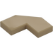 LEGO Dark Tan Tile 2 x 2 Corner with Cutouts (27263)