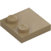 LEGO Dark Tan Tile 2 x 2 with Studs on Edge (33909)