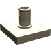 LEGO Donker Zandbruin Tegel 2 x 2 met Verticaal Pin (2460 / 49153)