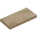 LEGO Mørk beige Tile 2 x 4 (87079)