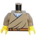 LEGO Dark Tan Torso with Robe with Bright Light Blue Wrap and Belt (973 / 76382)