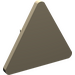 LEGO Dunkel Beige Dreieckig Sign mit geteiltem Clip (30259 / 39728)