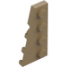 LEGO Mørk beige Kile Plate 2 x 4 Vinge Venstre (41770)