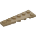 LEGO Dunkel Beige Keil Platte 2 x 6 Links (78443)