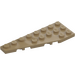 LEGO Mørk beige Kile Plate 3 x 8 Vinge Venstre (50305)