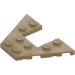 LEGO Dark Tan Wedge Plate 4 x 6 with 2 x 2 Cutout (29172 / 47407)