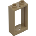 LEGO Dark Tan Window Frame 1 x 2 x 3 without Sill (3662 / 60593)