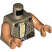 LEGO Dark Tan Zander Minifig Torso (973 / 76382)