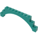 LEGO Dark Turquoise Arch 1 x 12 x 3 with Raised Arch and 5 Cross Supports (18838 / 30938)