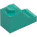 LEGO Turquoise Foncé Arche 1 x 2 Inversé (78666)