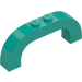 LEGO Dark Turquoise Arch 1 x 6 x 2 with Curved Top (6183 / 24434)