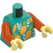 LEGO Dark Turquoise Audie Minifig Torso (973)