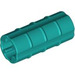 LEGO Dark Turquoise Axle Connector (Ridged with &#039;x&#039; Hole) (6538)