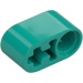 LEGO Donker turquoise Balk 2 met As gat en Pin Gat (40147 / 74695)