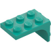 LEGO Dark Turquoise Bracket 3 x 2 with Plate 2 x 2 Downwards (69906)