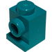 LEGO Turquoise foncé Brique 1 x 1 avec Phare et fente (4070 / 30069)
