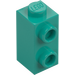 LEGO Dark Turquoise Brick 1 x 1 x 1.6 with Two Side Studs (32952)