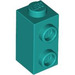 LEGO Turquoise foncé Brique 1 x 1 x 1.6 avec Deux Goujons latéraux (32952)