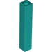 LEGO Donker Turquoise Steen 1 x 1 x 5 met Solid Stud (2453)