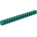 LEGO Donker turquoise Steen 1 x 16 met Gaten (3703)