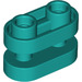 LEGO Dark Turquoise Brick 1 x 2 Rounded with open Center (77808)