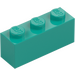 LEGO Tmavě tyrkysová Kostka 1 x 3 (3622 / 45505)