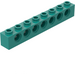 LEGO Donker turquoise Steen 1 x 8 met Gaten (3702)