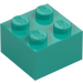 LEGO Dark Turquoise Brick 2 x 2 (3003 / 6223)